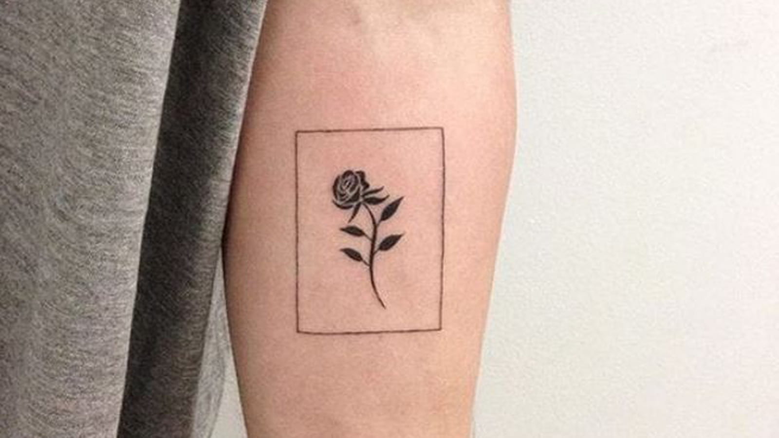 Rose encadrée