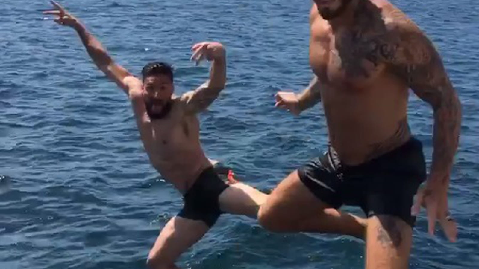 M. Pokora et Olivier Giroud