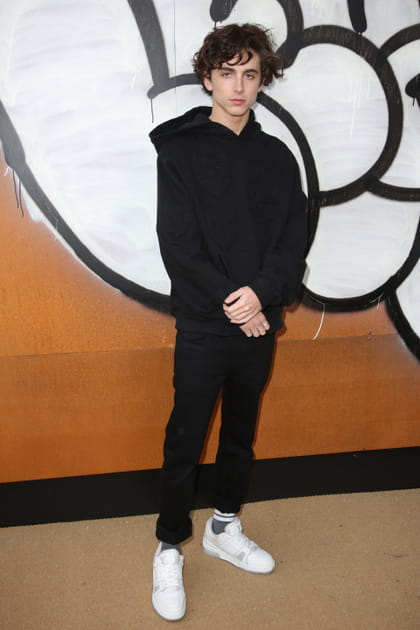 Timothée Chalamet au défilé Louis Vuitton Homme automne-hiver 2019-2020