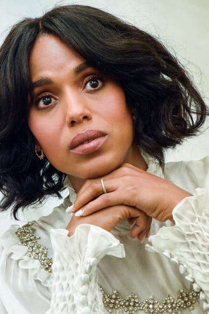 Top&nbsp;: Kerry Washington et son make-up nude
