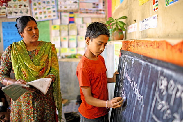 Uncentre d'apprentissage au Bengladesh