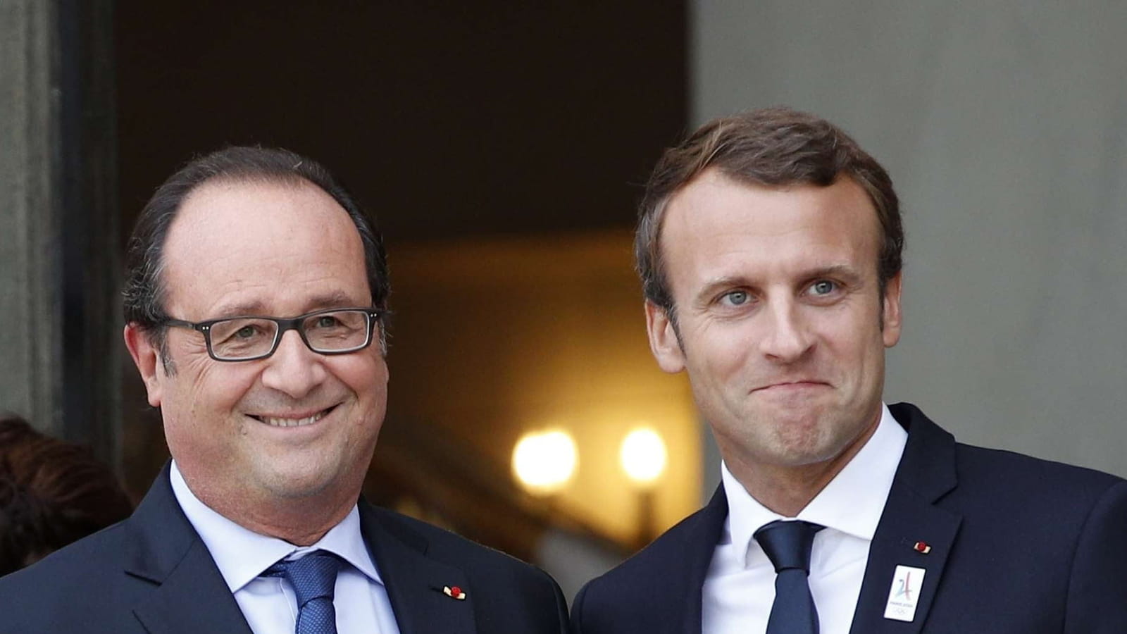 François Hollande et Emmanuel Macron