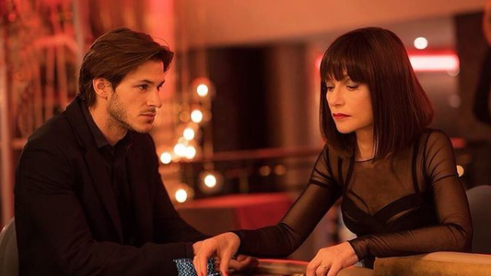 Gaspard Ulliel et  Isabelle Huppert 