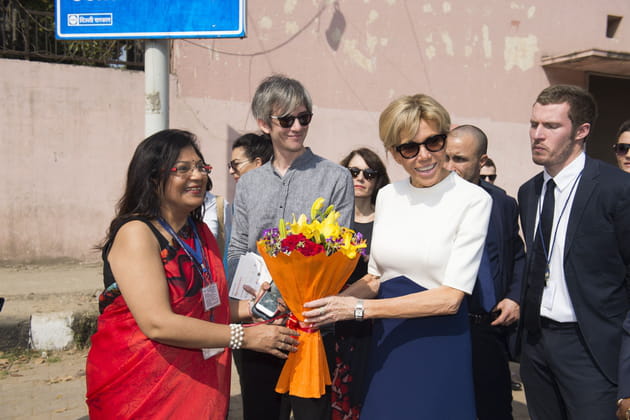 Brigitte Macron &agrave; New Dehli