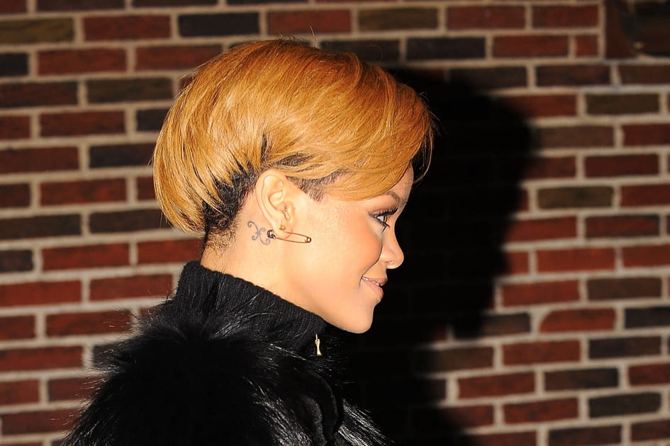 La coloration caramel de Rihanna
