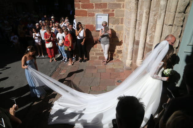 La traîne de la mariée