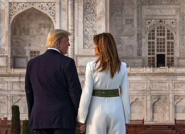 Donald et Melania Trump, main dans la main