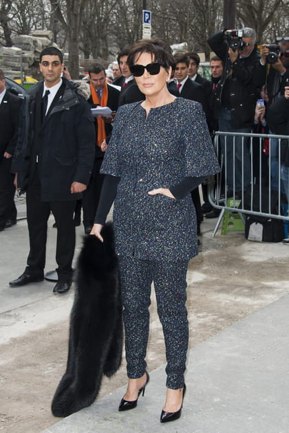 Kris Jenner au défilé Chanel