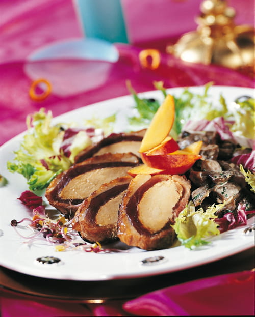 Magret de canard farci au foie gras