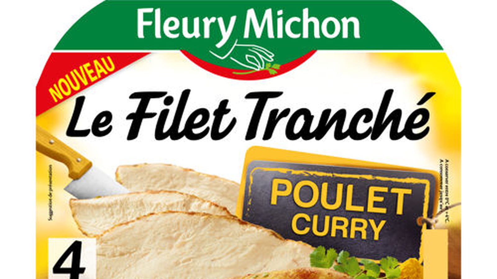 Filet Tranché poulet curry de Fleury Michon