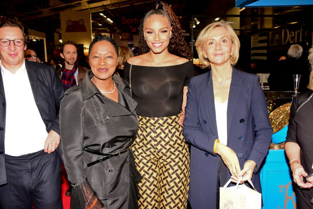 Babette de Rozi&egrave;res, Alicia Aylies et Val&eacute;rie P&eacute;cresse au Salon du Chocolat
