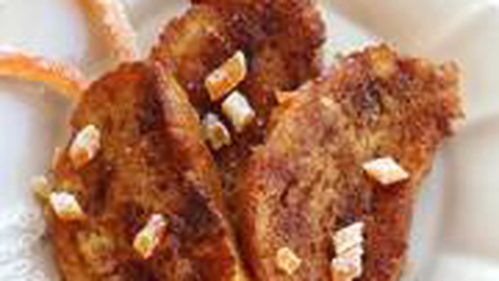 Pain perdu au lait de coco et vergeoise