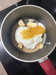 Fondant aux amandes nappage croustillant miel amandes : Etape 6