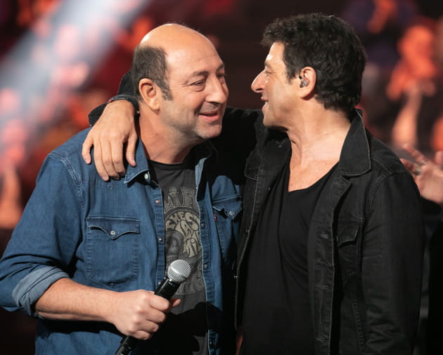 Kad Merad et Patrick Bruel dans Taratata spécial Téléthon