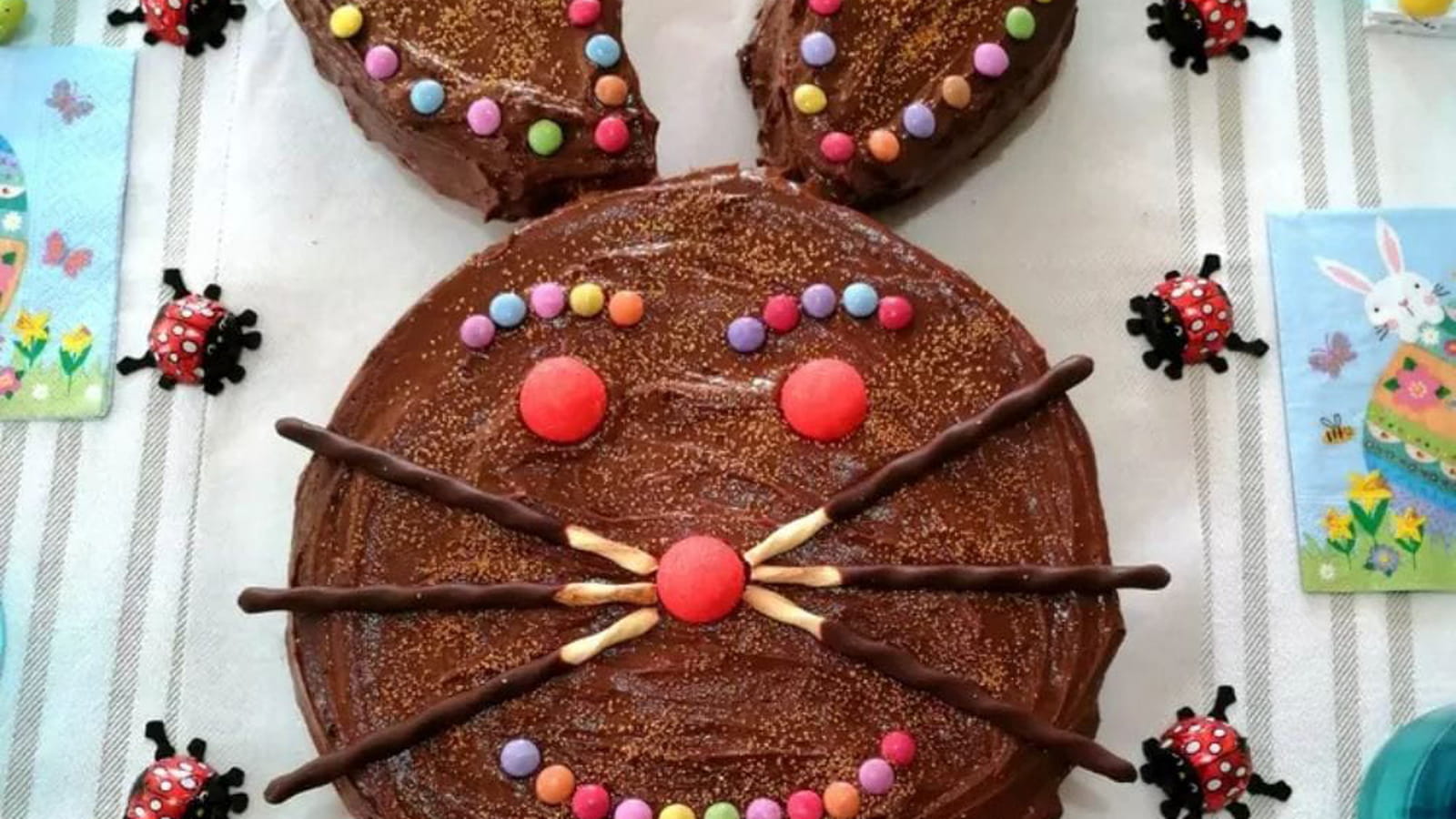 Gâteau lapin au yaourt et au chocolat au lait
