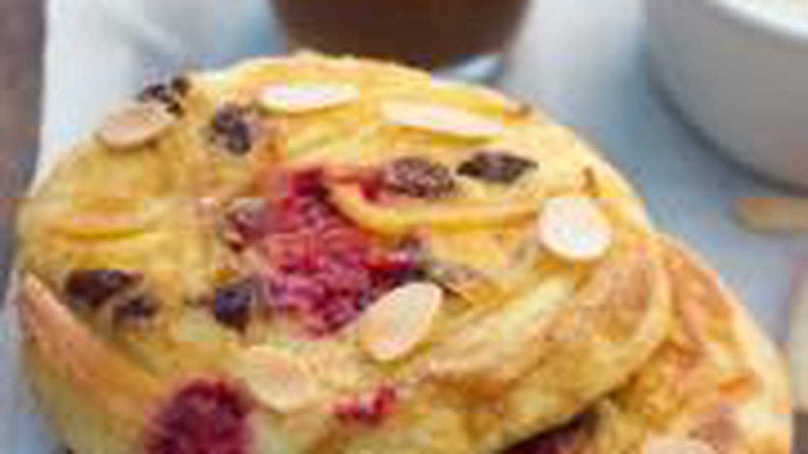 Crêpes pomme, framboises