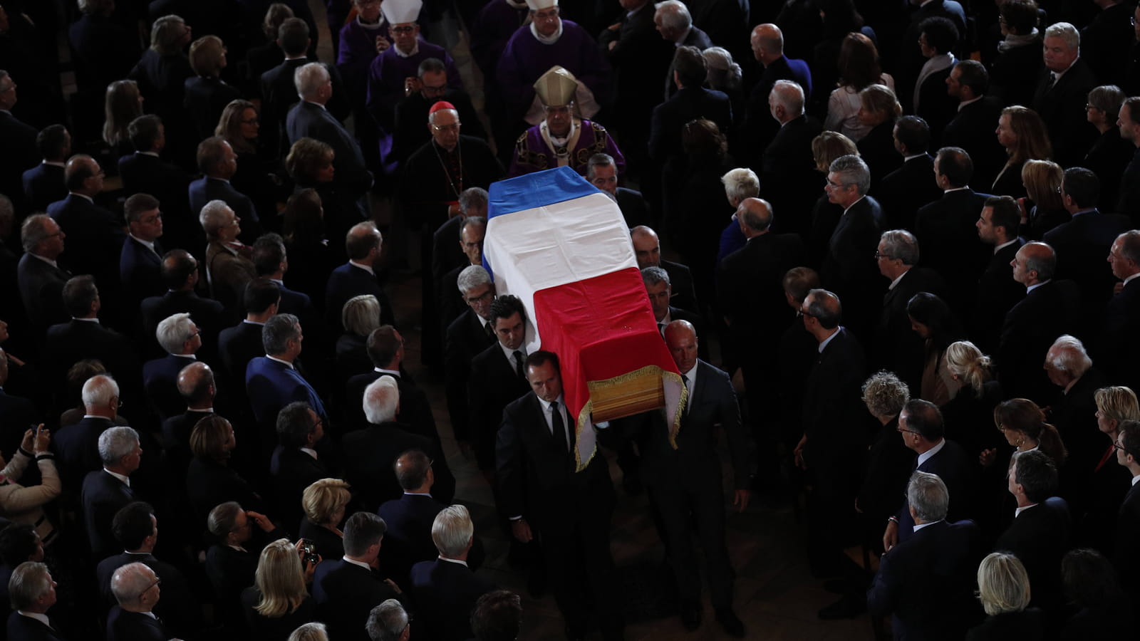 Le cercueil de Jacques Chirac