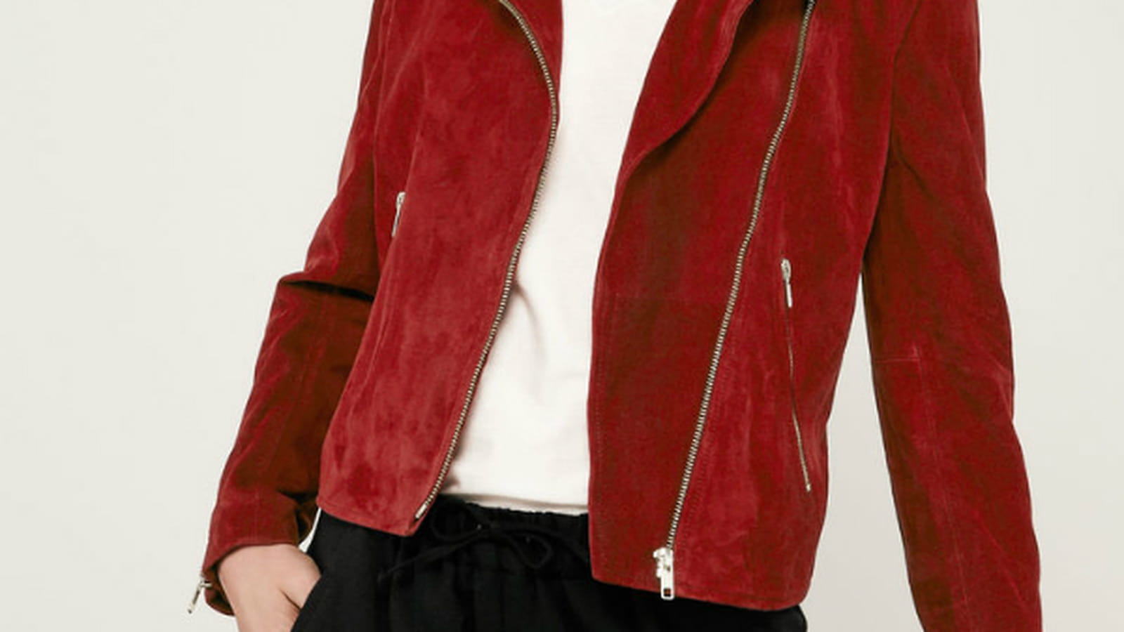 Blouson en suede 
