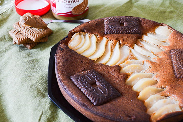 Recette De Gateau Moelleux Poires Speculoos Et Mascarpone