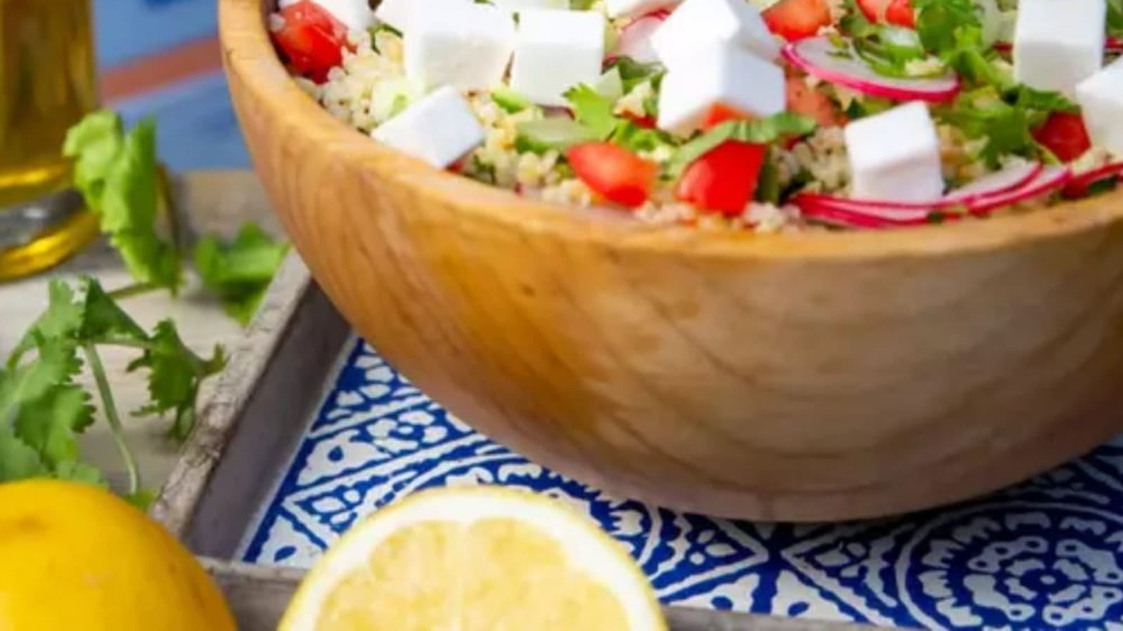 Taboulé vegan à la grecque