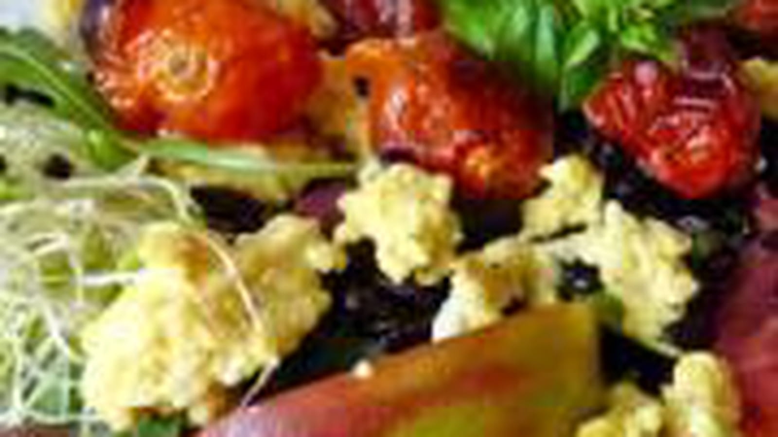 Salade de tomates rôties