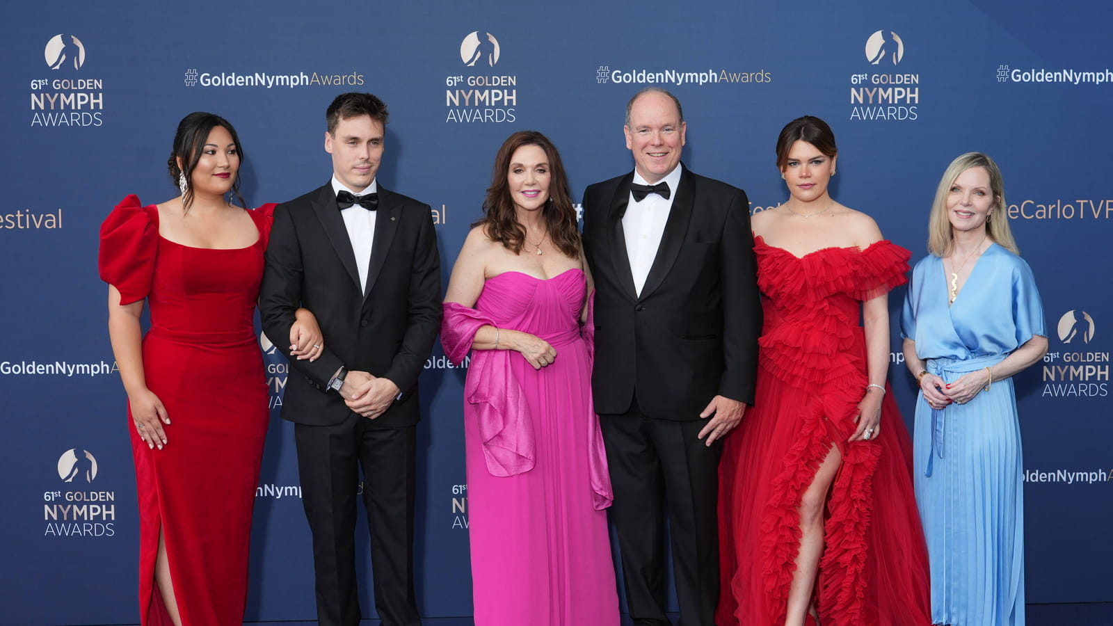 Marie Chevallier, Louis Ducruet, Stepfanie Kramer, Prince Albert, Camille Gottlieb et Melissa Sue Anderson