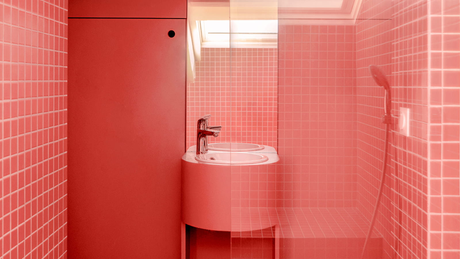 Salle de bains après