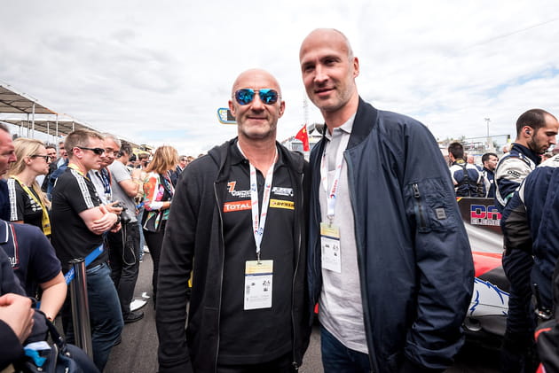 Fabien Barthez et le champion de handball, Thierry Omeyer