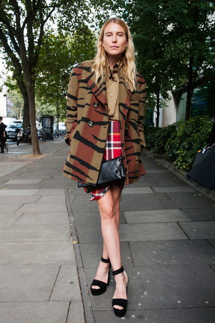 Street style &agrave; Londres : l'imprim&eacute; z&eacute;br&eacute; revisit&eacute;