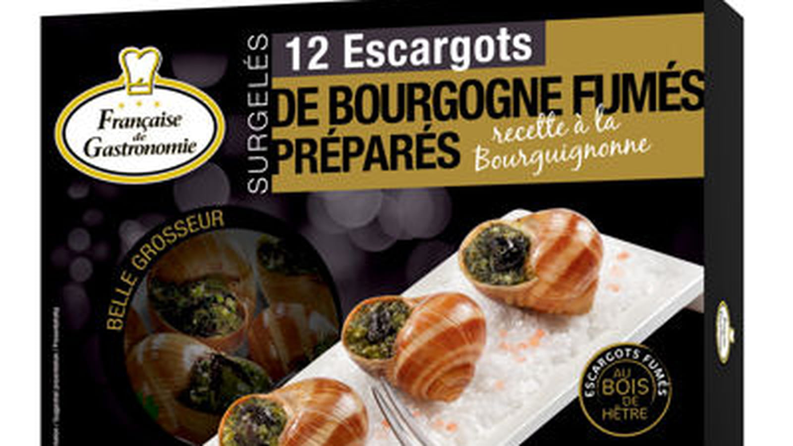 Escargots de Bourgogne fumés au hêtre Française de Gastronomie