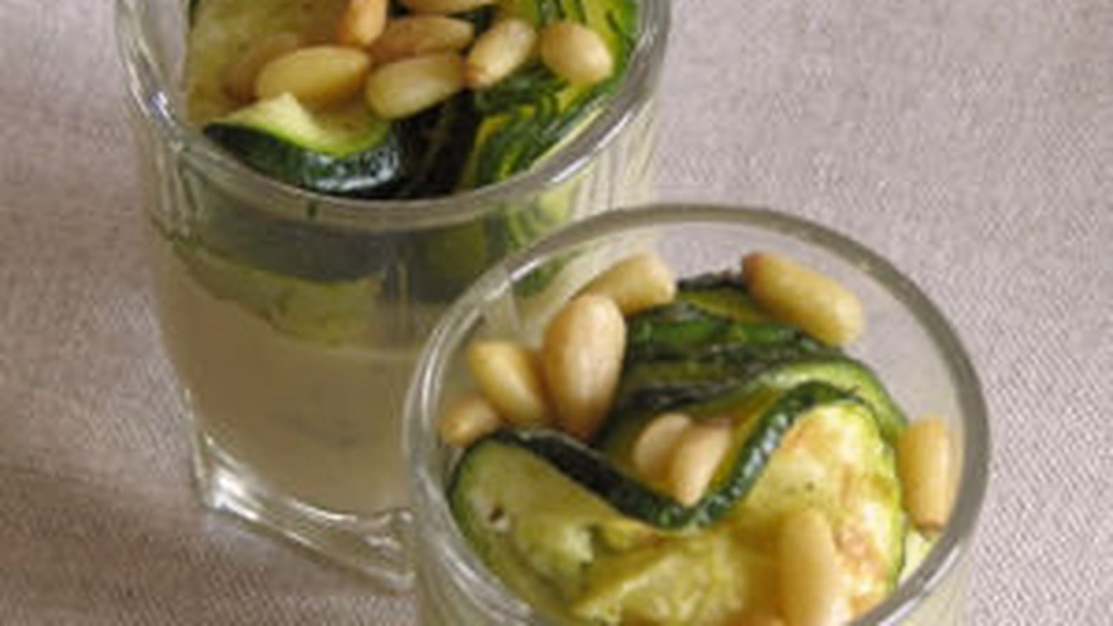 Courgettes, poivre de Sichuan et roquefort