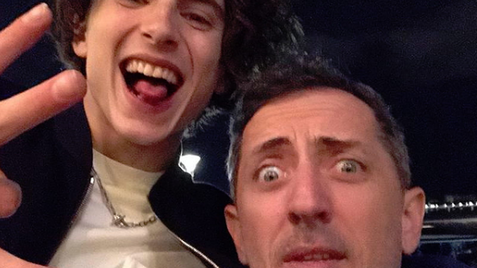 Timothée Chalamet, Gad Elmaleh