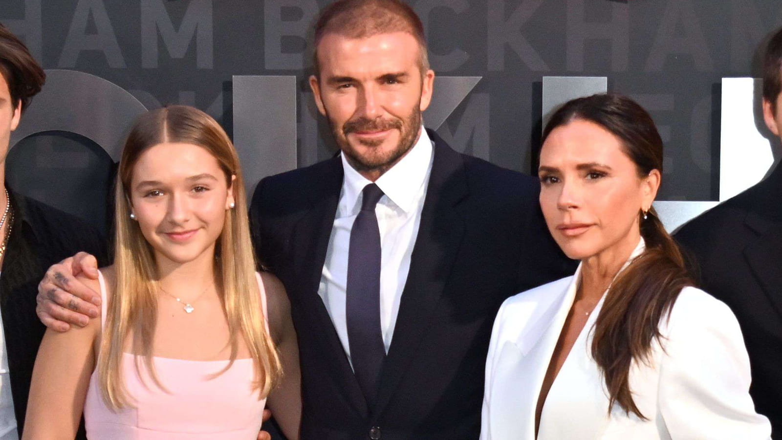 David, Victoria et Harper Beckham
