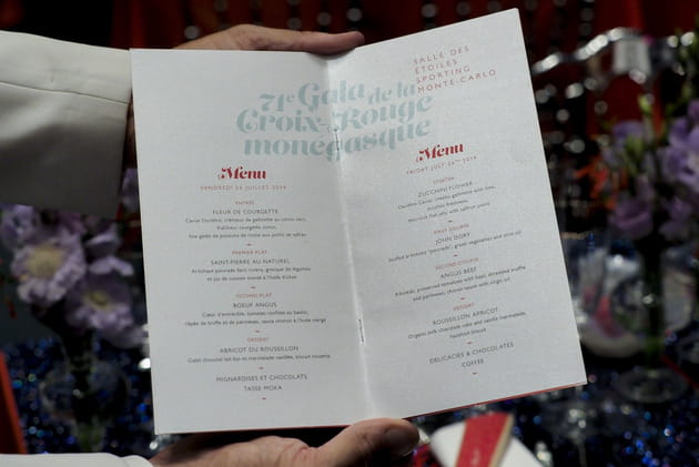 Un menu... princier !