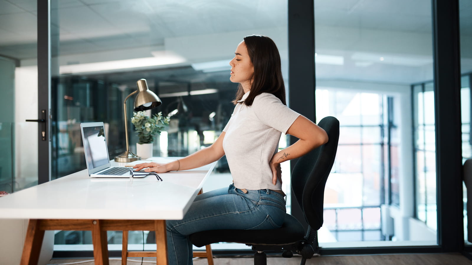 Mauvaise posture au bureau