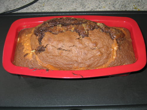 Cake marbré choco-noisette