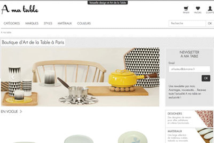 A ma table : l'art du design culinaire
