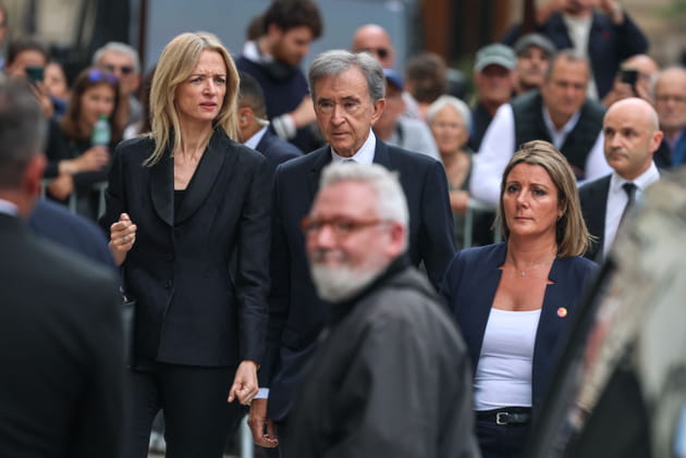 Bernard Arnault et sa fille Delphine se sont rendus aux obs&egrave;ques de Bernadette Chirac