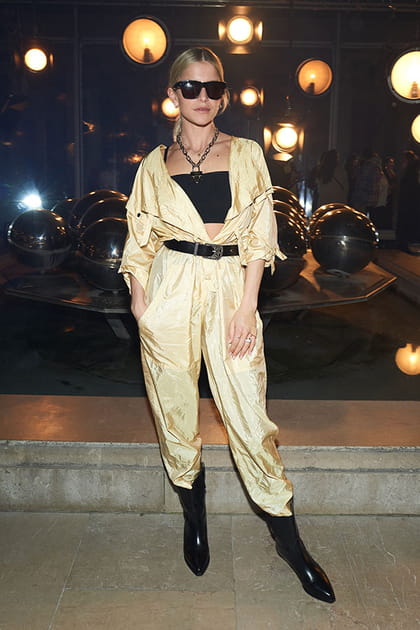 Caroline Daur au défilé Isabel Marant