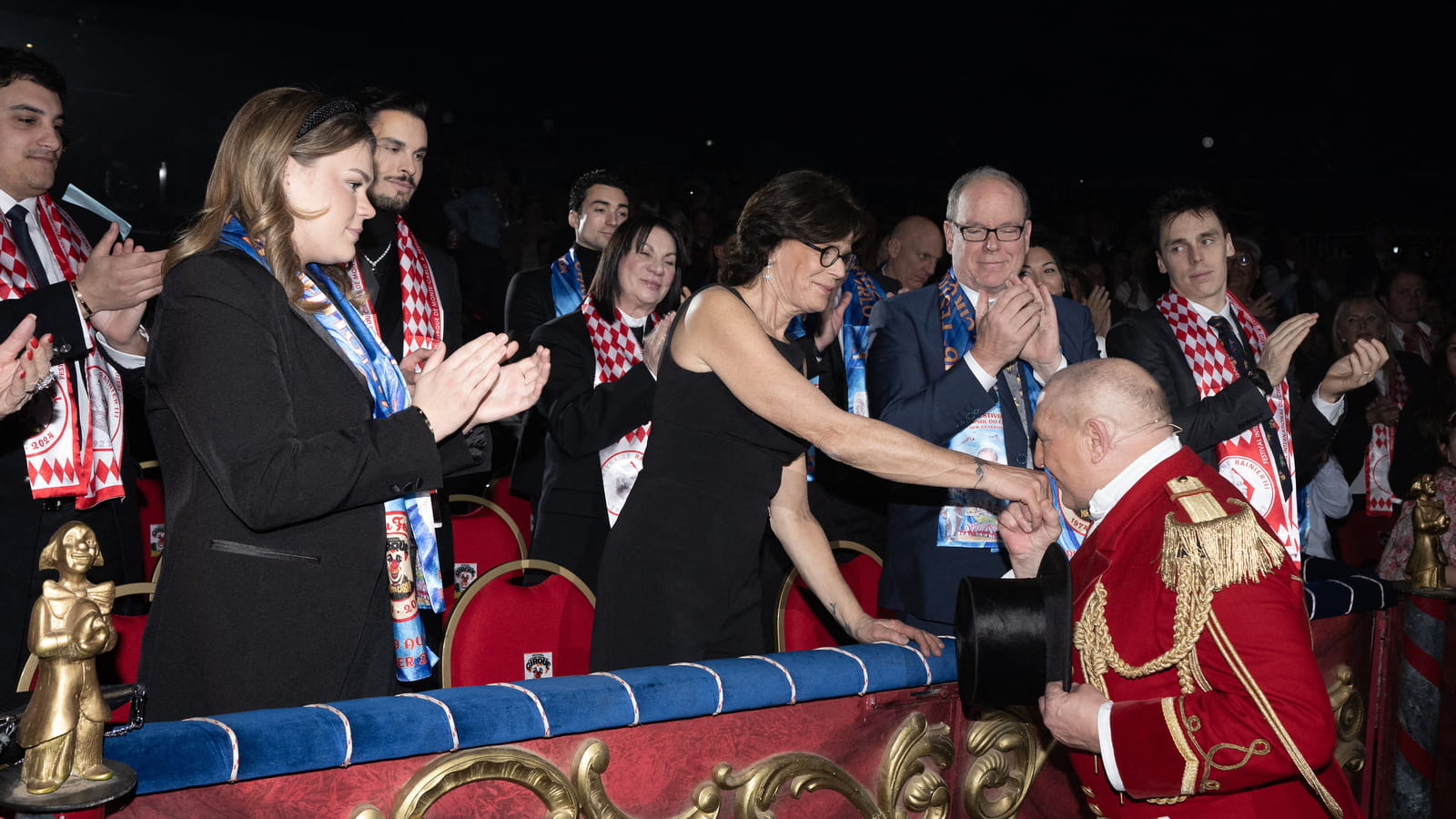 Camille Gottlieb, sa mère Stéphanie de Monaco et le prince Albert