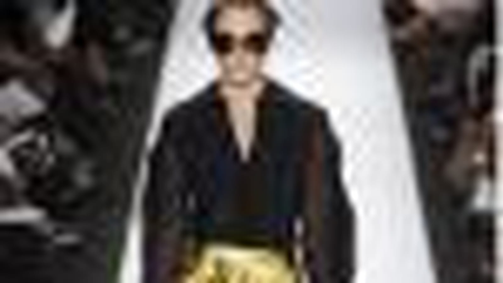 Pantalon imprimé or de Carolina Herrera