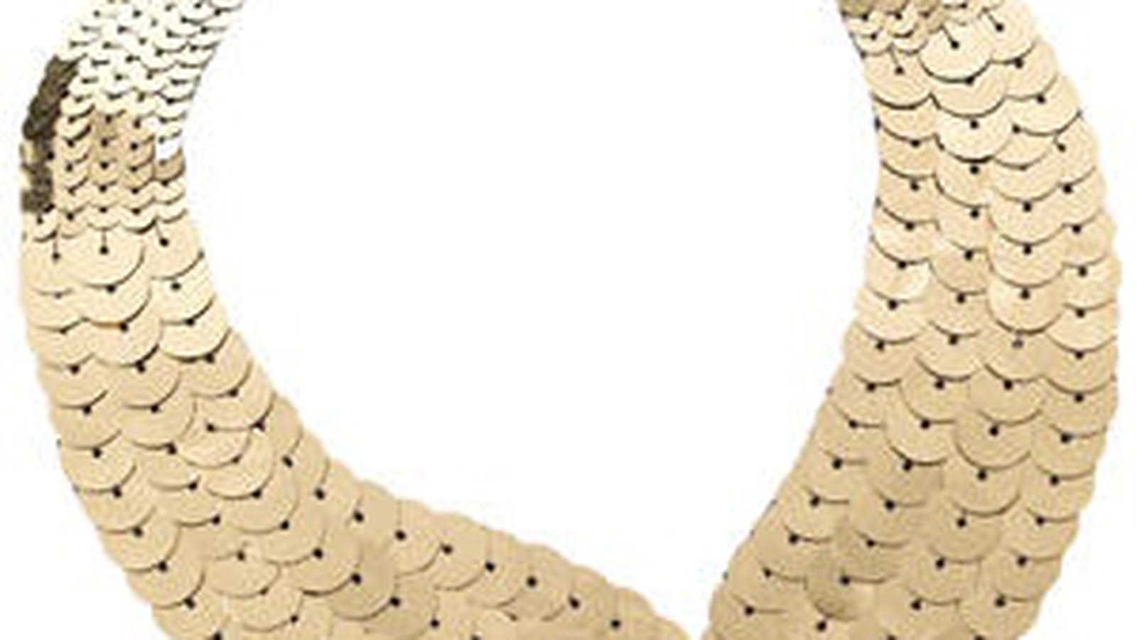Collier col doré métallisé de Claire's