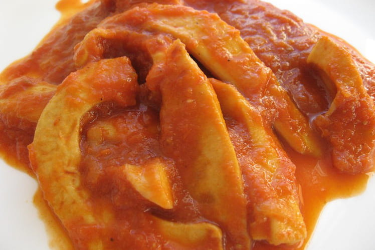 Curry de lamelles d'encornets-image