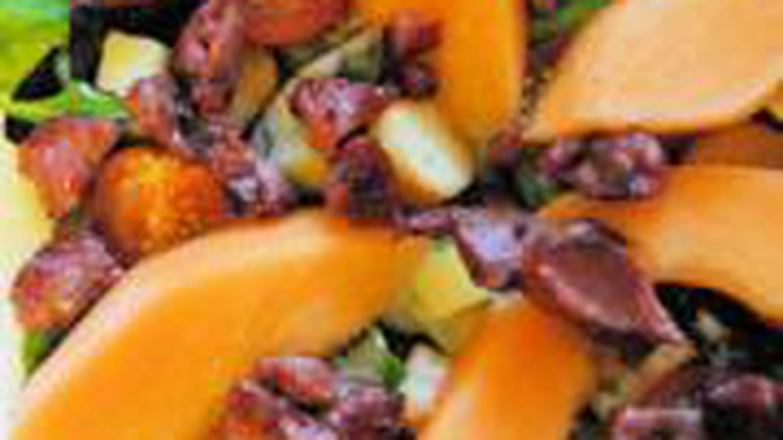 Salade gésiers cantal melon