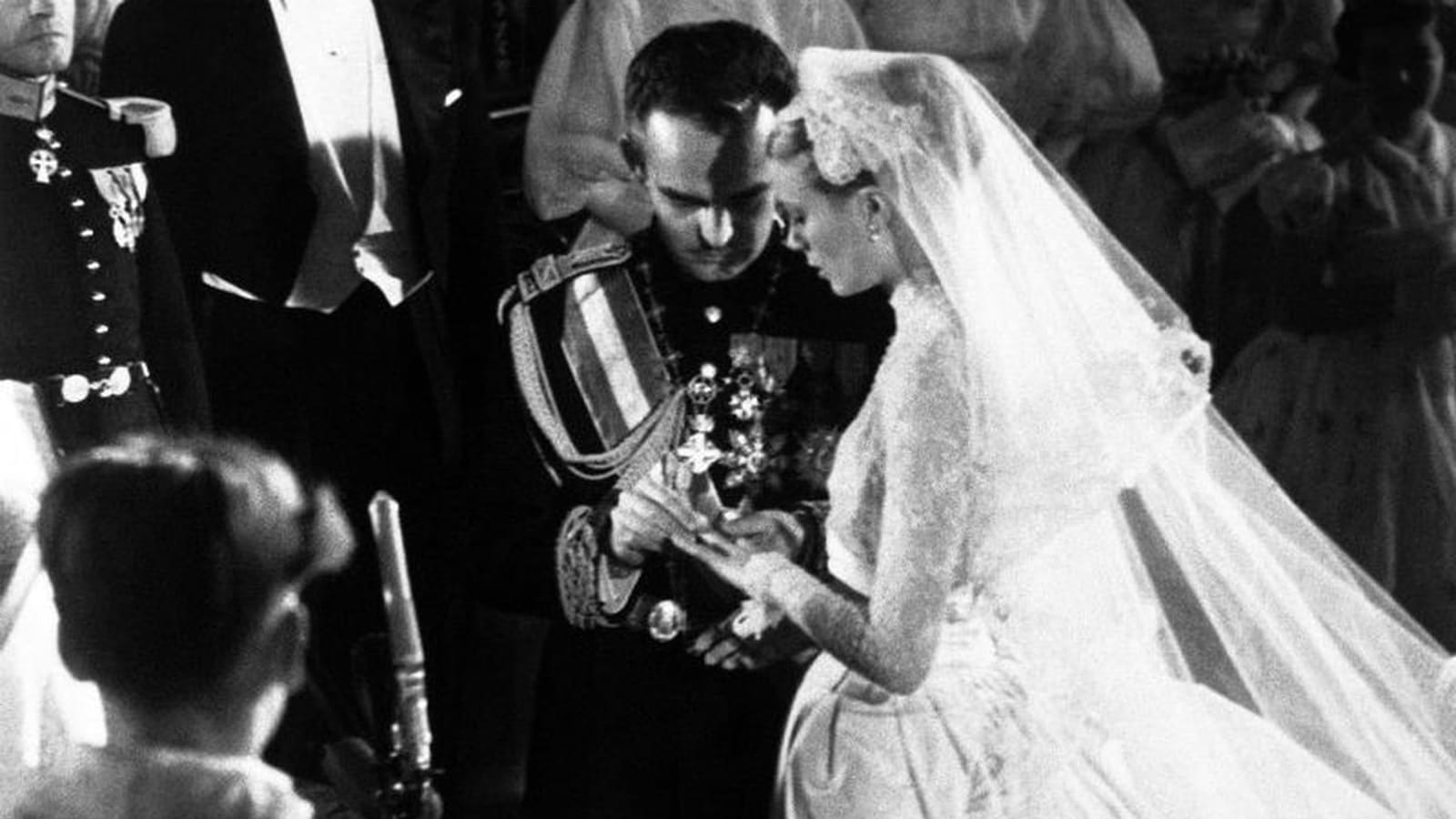 Le prince Rainier et Grace Kelly