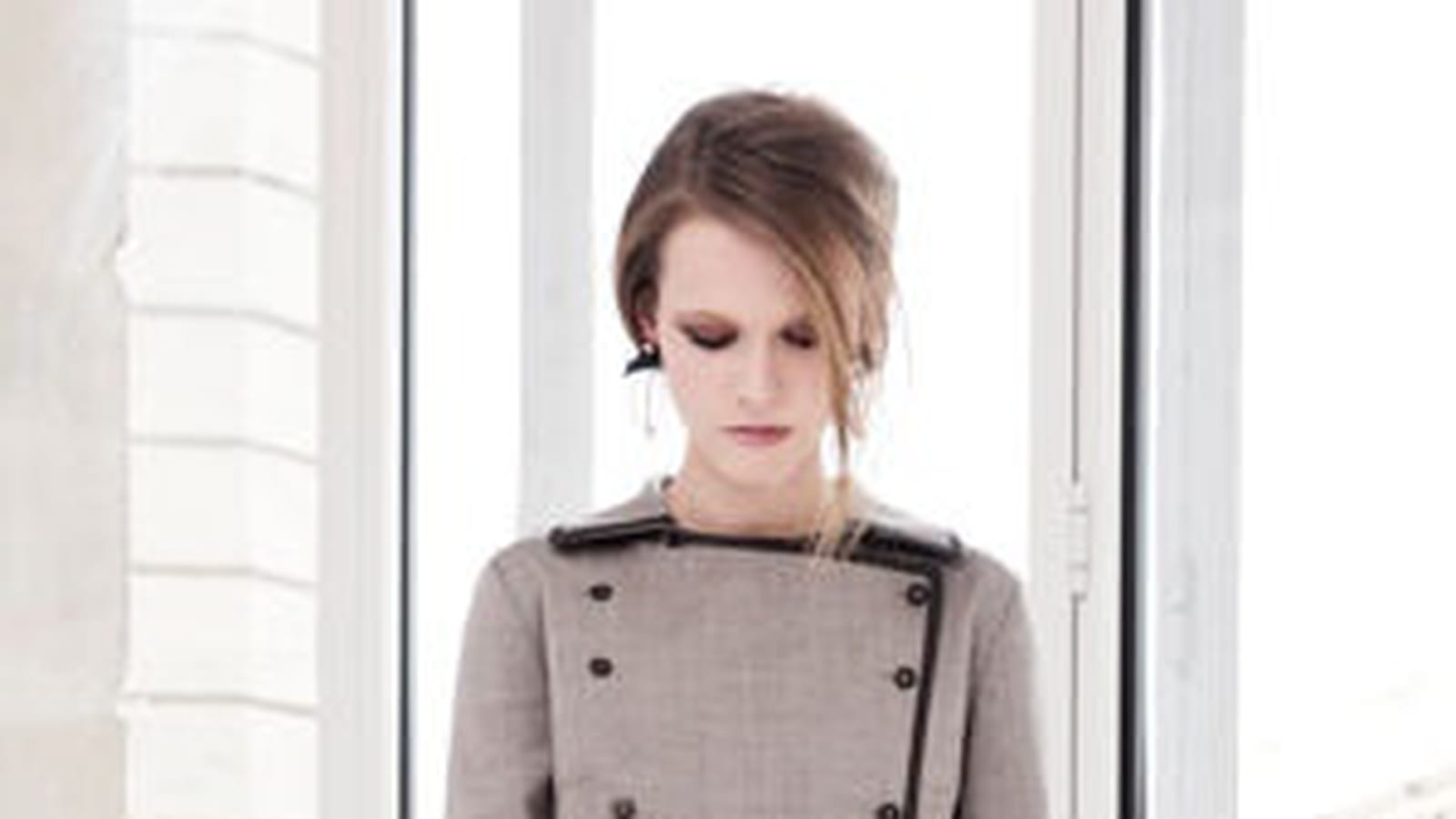 Manteau avec empiècements cuir de & Other Stories