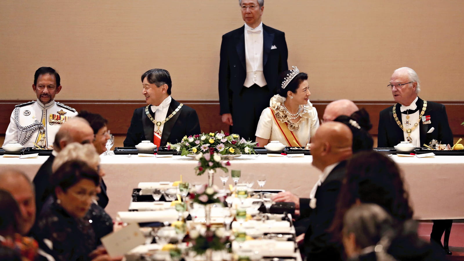 Naruhito, Masako, Philippe de Belgique
