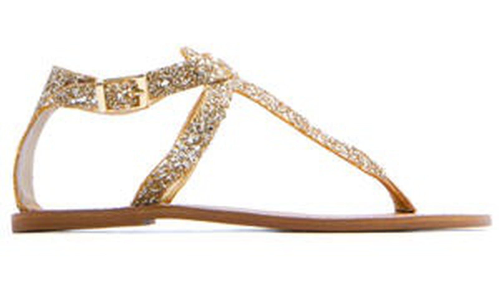 Nu-pieds à paillettes de Mango