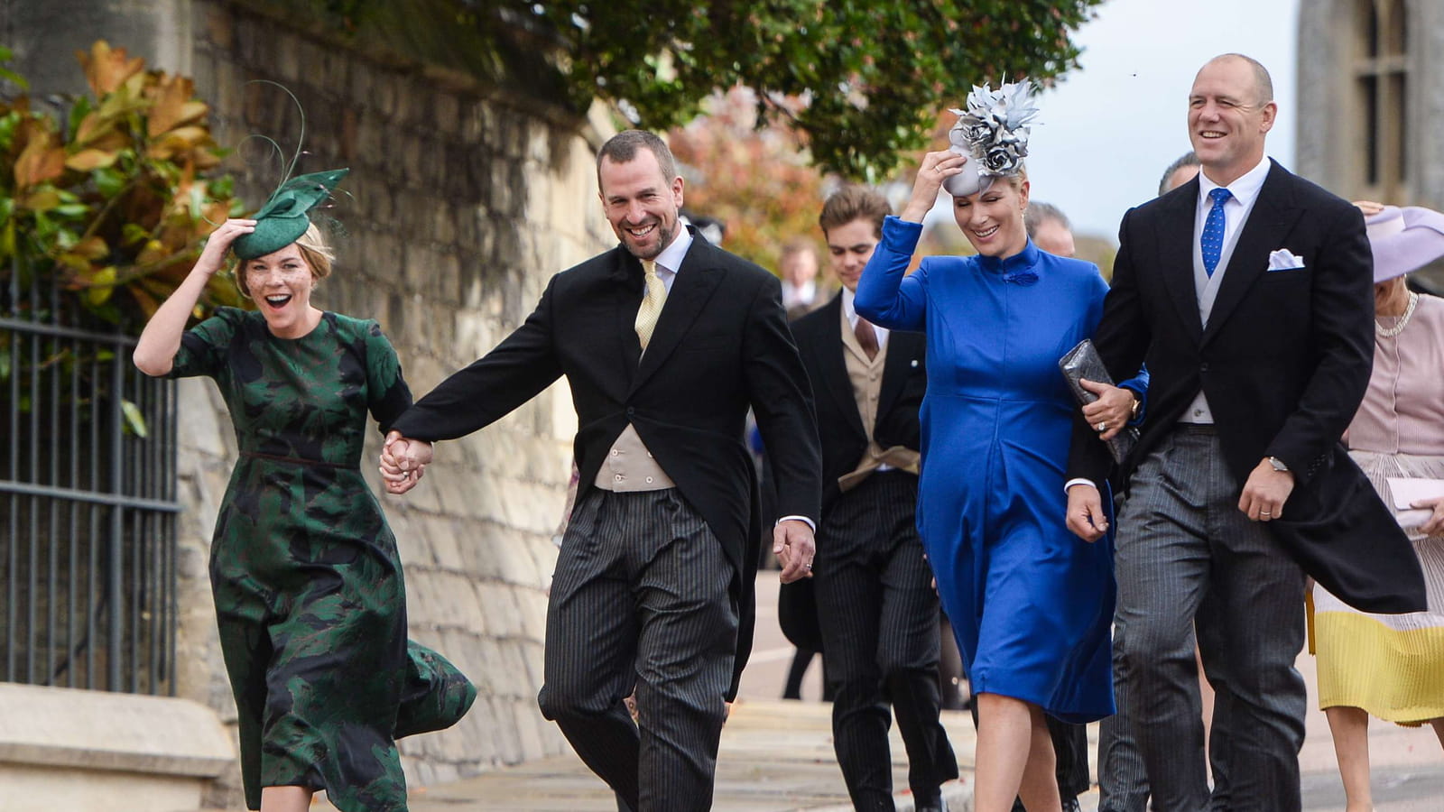 Autumn Phillips, Peter Phillips, Zara Tindall et Mike Tindall