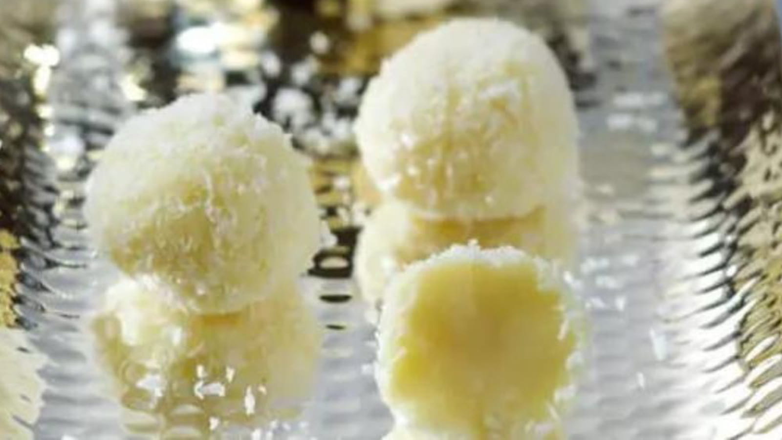 Truffes chocolat blanc coco
